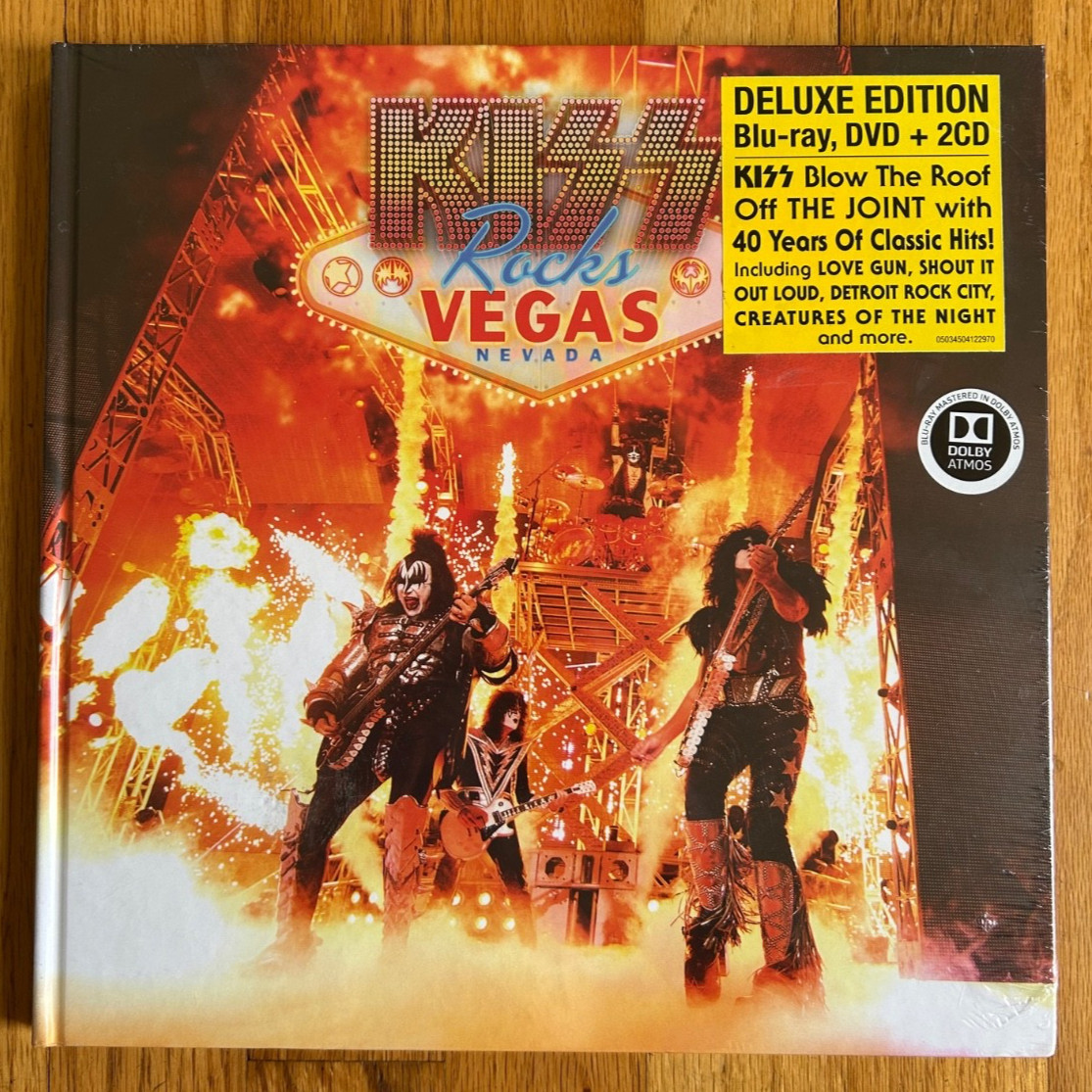 Kiss – Kiss Rocks Vegas, Blu-ray, DVD + 2 CD – Brand New Sealed