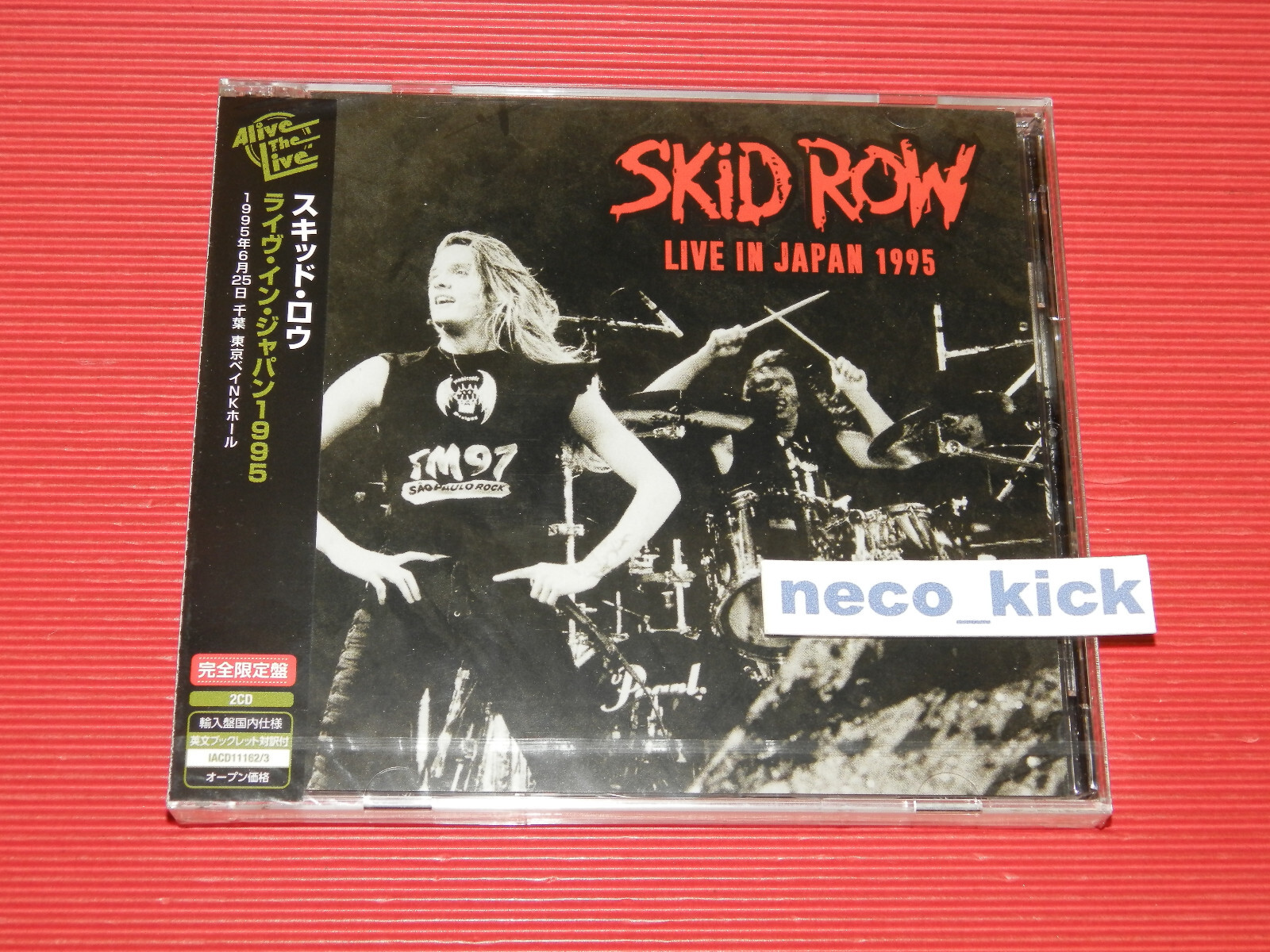 4BT SKID ROW LIVE IN JAPAN 1995 TOKYO BAY NK HALL,URAYASU JUN.25TH JAPAN 2 CD