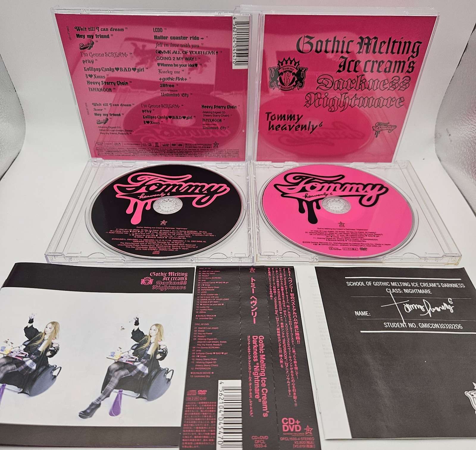 Tommy Heavenly 6 Gothic Melting Ice Cream’s Darkness Nightmare CD+DVD w/OBI 2009