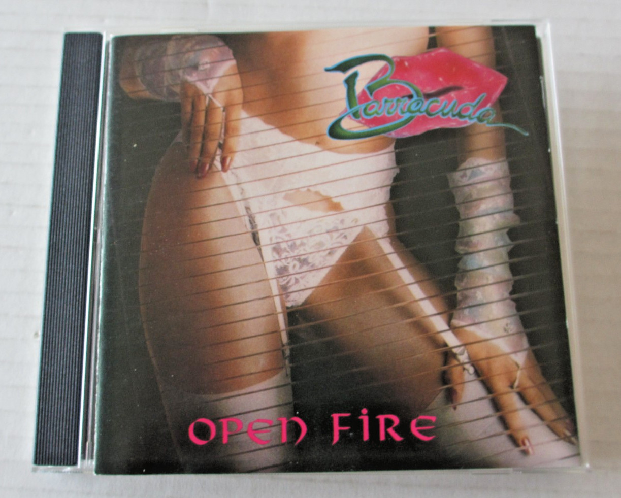 BARRACUDA- OPEN FIRE CD 1989 US 80s HAIR METAL / GLAM ROCK / MOTLEY / RATT RARE!