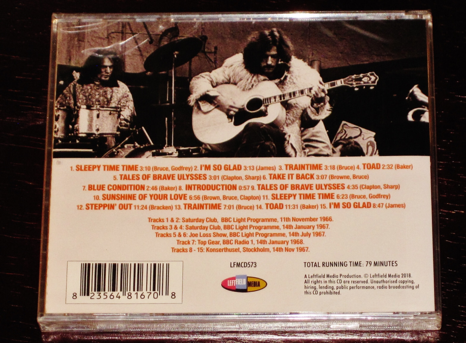 Cream: The Lost Broadcasts – London + Stockholm 1967 CD 2018 Leftfield UK NEW