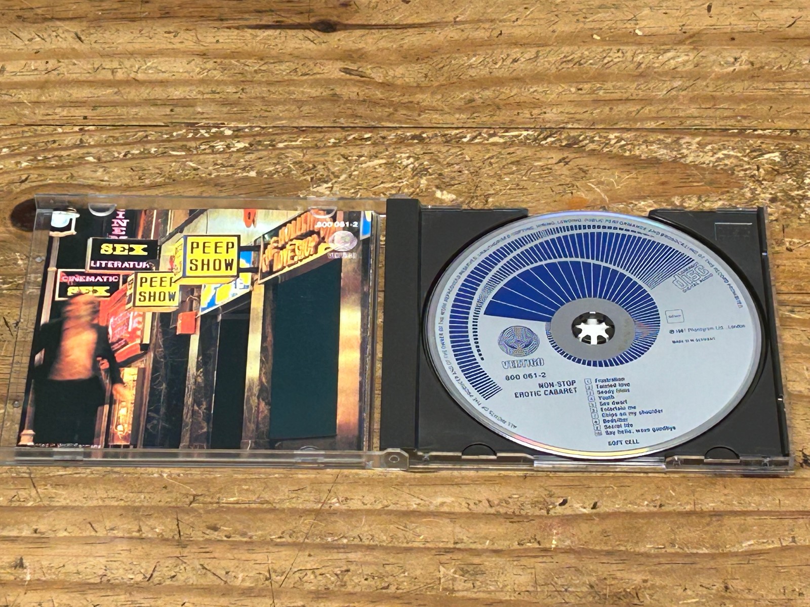 Soft Cell – Non Stop Erotic Cabaret CD. Rare 1983 West German blue swirl Vertigo