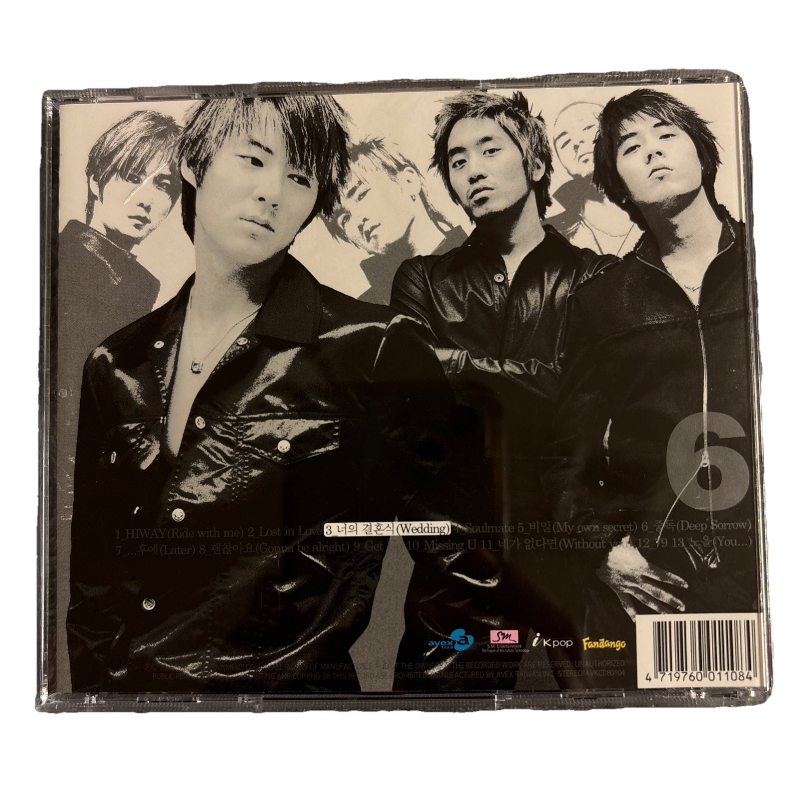 신화 Shinhwa’s 6th Studio Album Wedding 你的婚禮 1st Press Edition CD 2003 Avex Taiwan