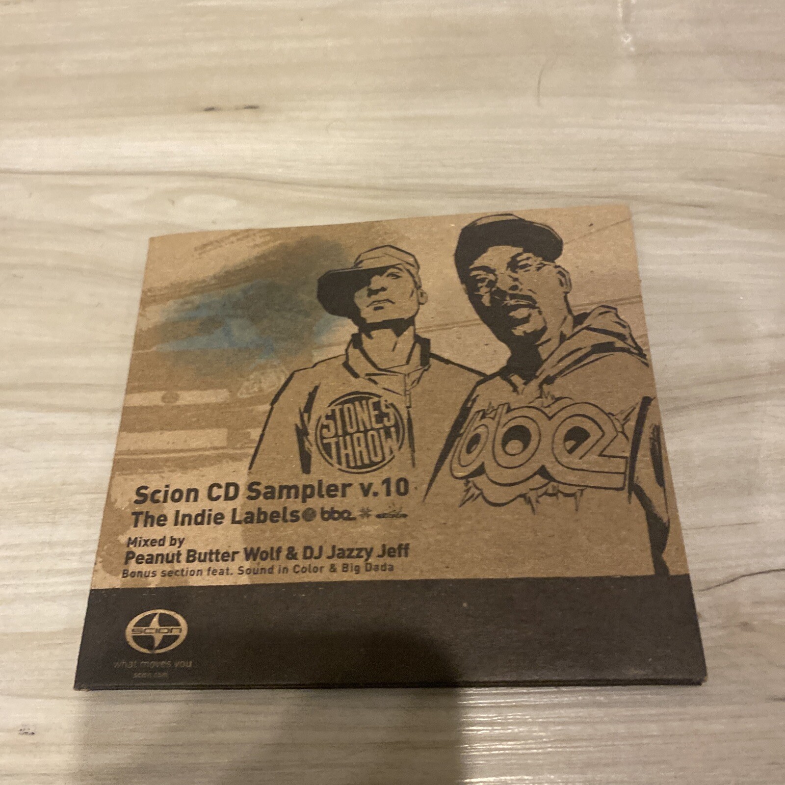 Scion CD Sampler V.10 The Indie Labels Peanut Butter Wolf DJ Jazzy Jeff CD