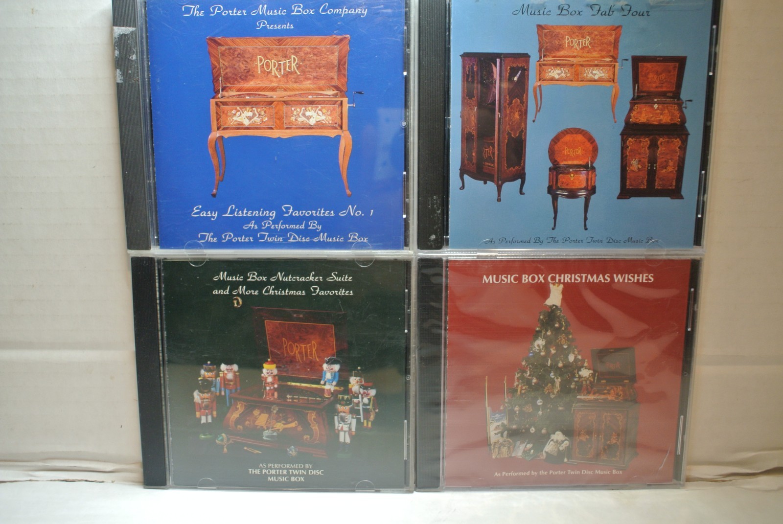 PORTER TWIN DISC MUSIC LOT OF 4 CDS NUTRACKER, EASY LISTEN, XMAS, FAB FOUR, NEW*