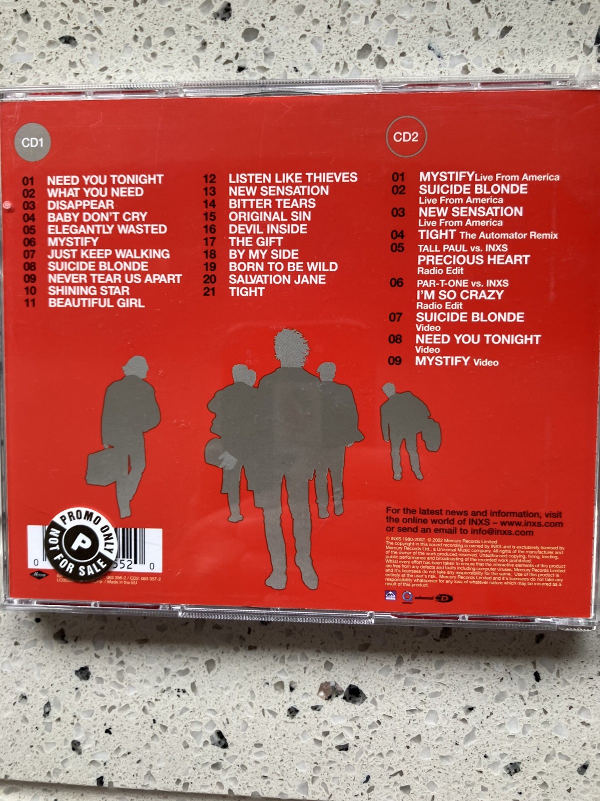 INXS : Definitive 2CD – Limited Edition PROMO bonus live tracks inc. videos MINT