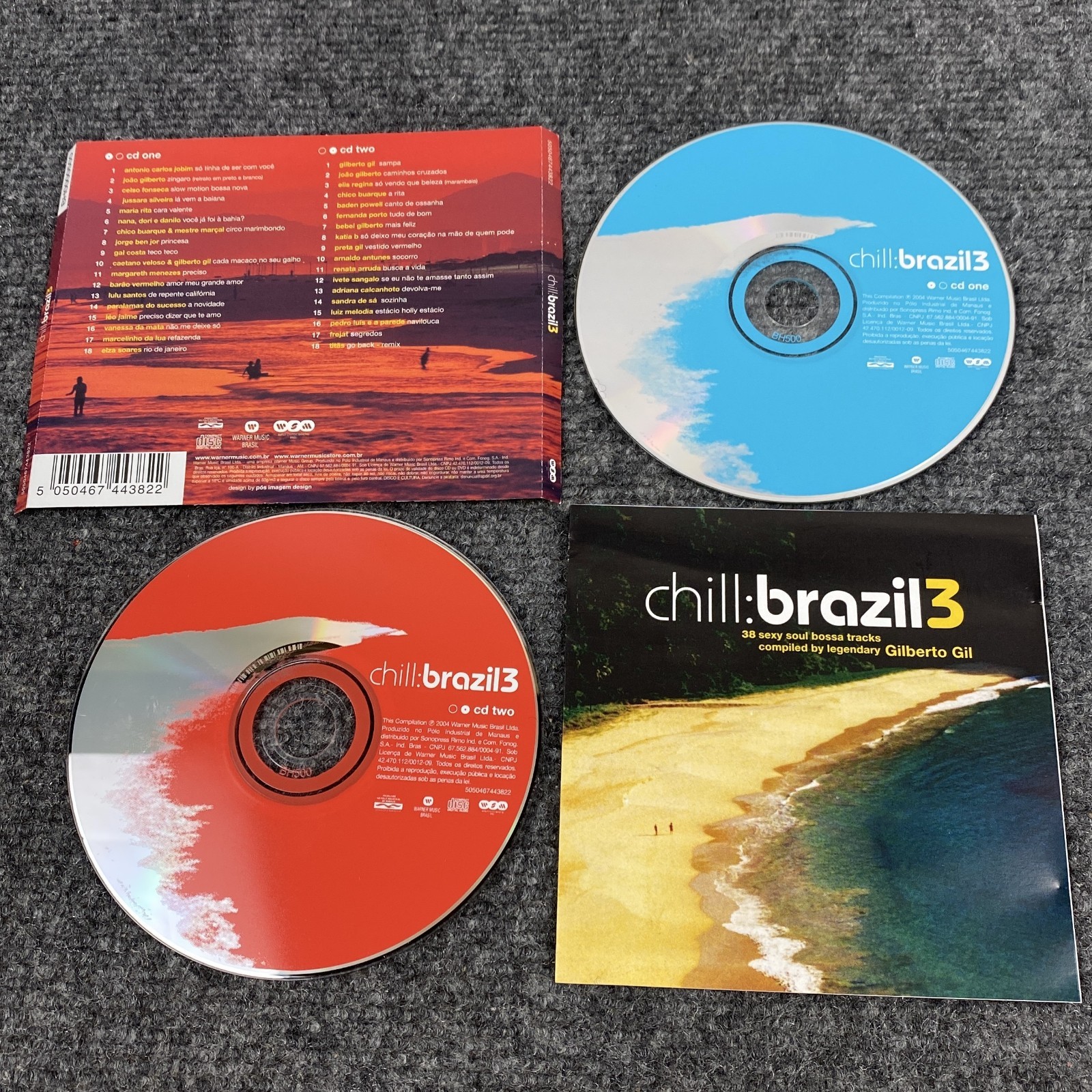 Chill Brazil 3 2CD Bossa Nova MPB Gilberto Gil Import 2004 FreeShip NoCase VG+