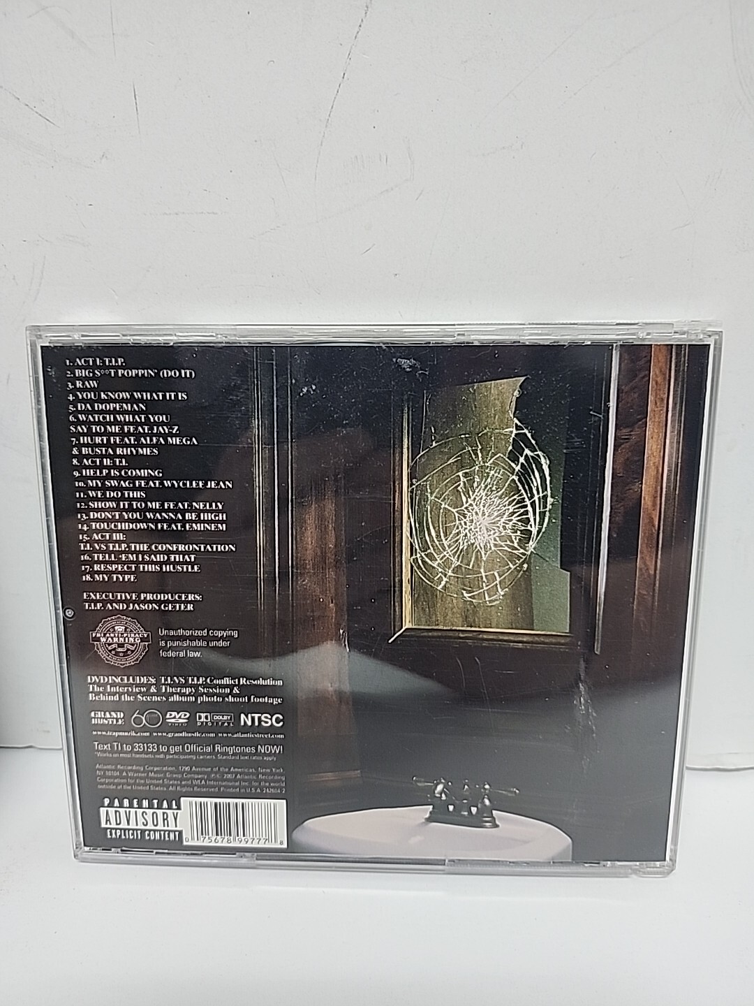 Rapper T.I. Album, “T.I. Vs T.I.P.” 2007 Grand Hustle/Atlantic Records CD