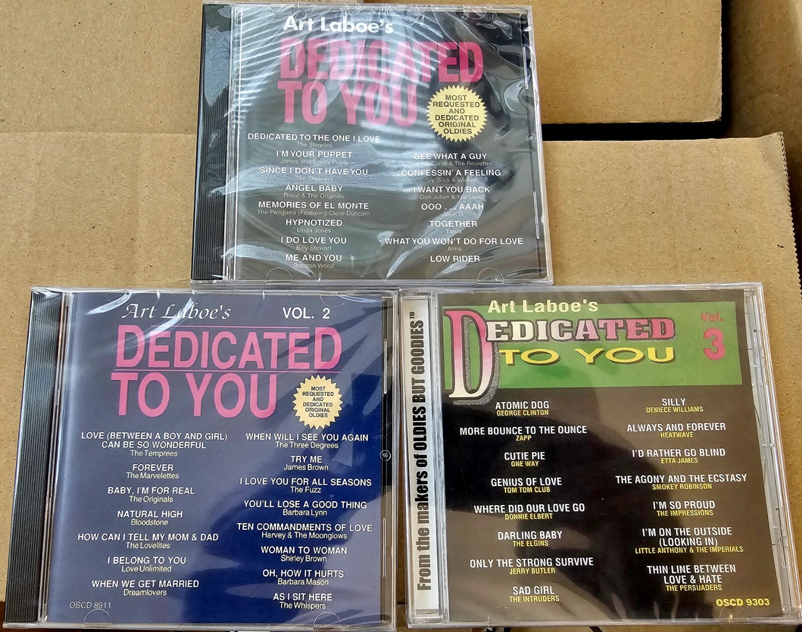 Art Laboe Dedicated to You Vol. 1,2 & 3 All New Rare CDs