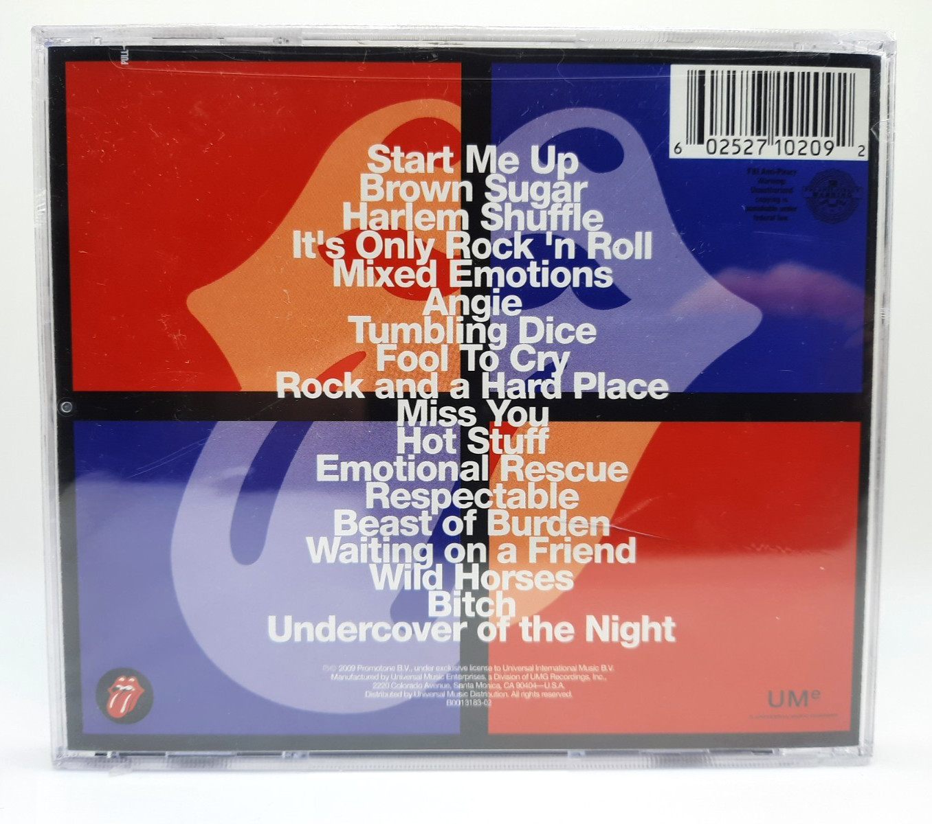 Jump Back, The Best of the Rolling Stones ’71-’93 (CD, 2009, Universal)