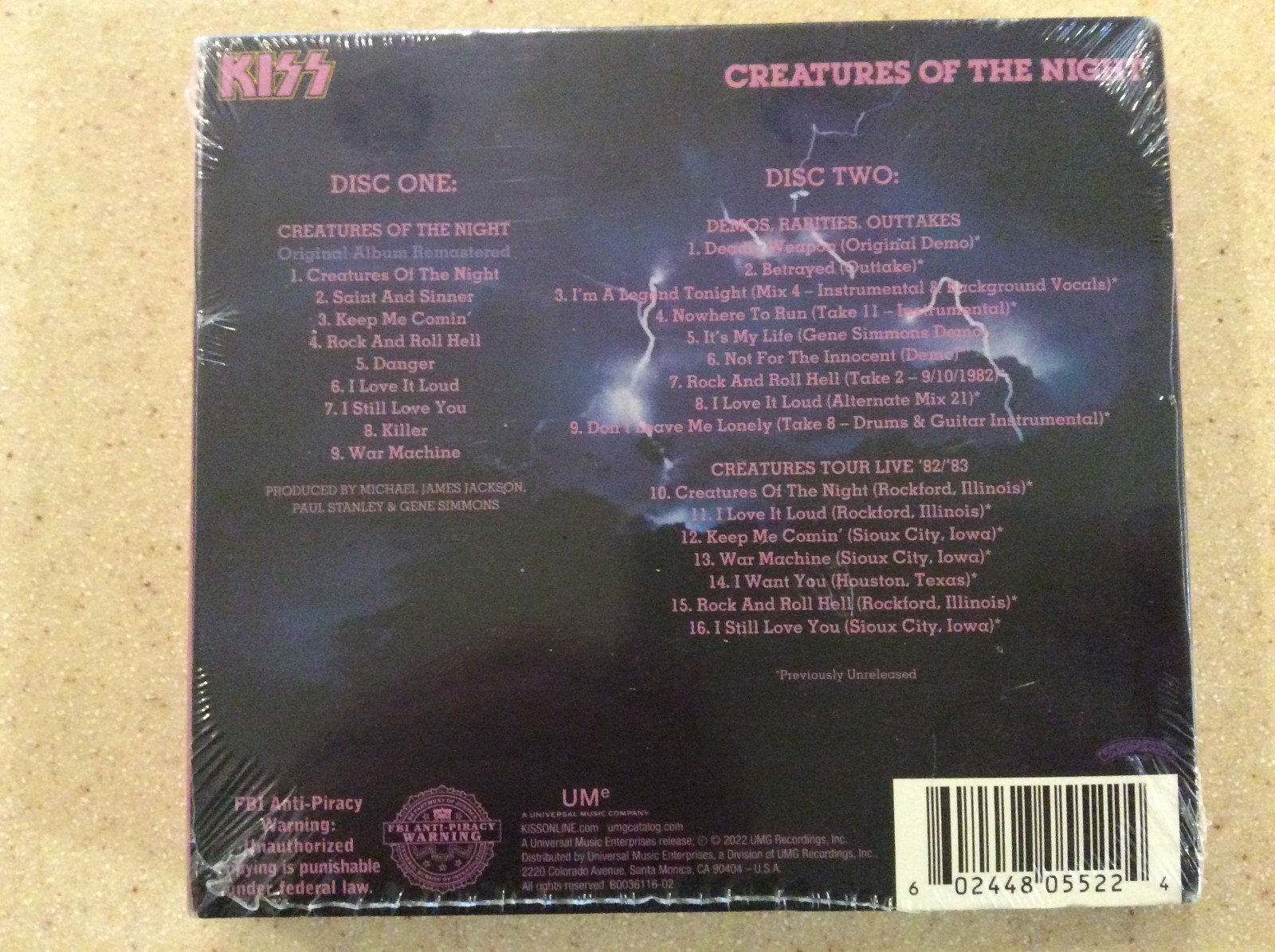 Kiss Creatures Of The Night (40th Anniversary) [2 CD Deluxe Edition] NEW Sealed