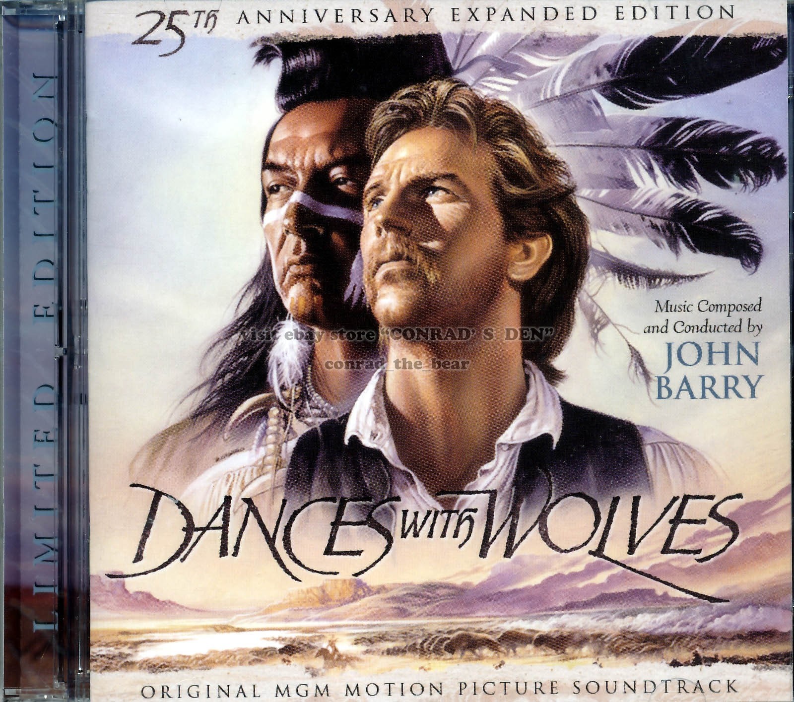 John Barry “DANCES WITH WOLVES” 25th Anniv. score 5000 Ltd La-La Land 2CD SEALED