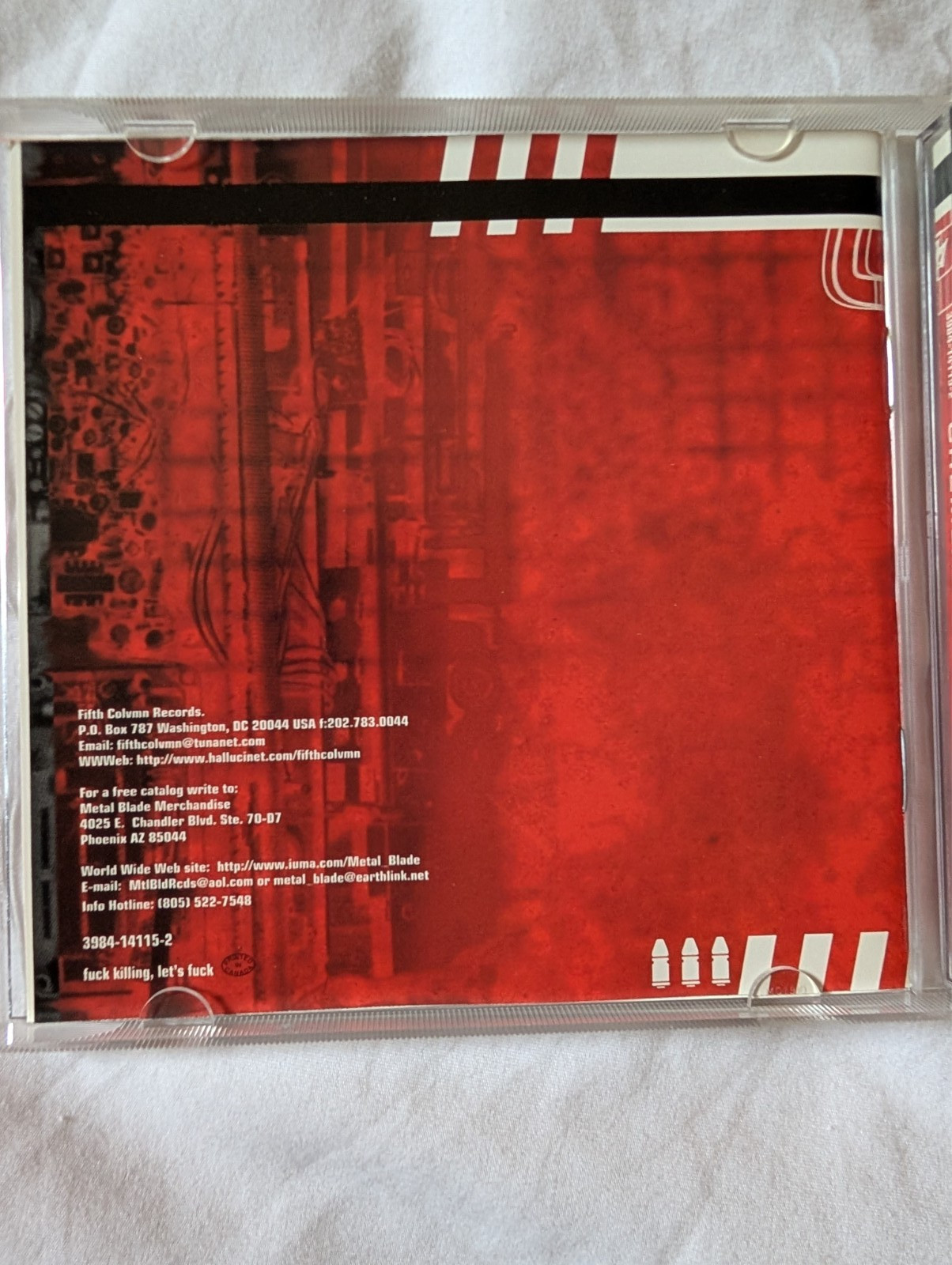 Chemlab East Side Militia CD Original Metal Blade 1996