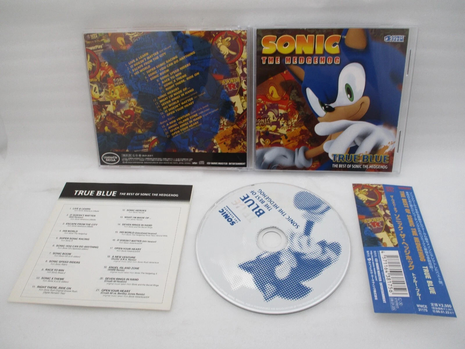 SONIC THE HEDGEHOG CD TRUE BLUE The Best of Sonic the Hedgehog Japan import