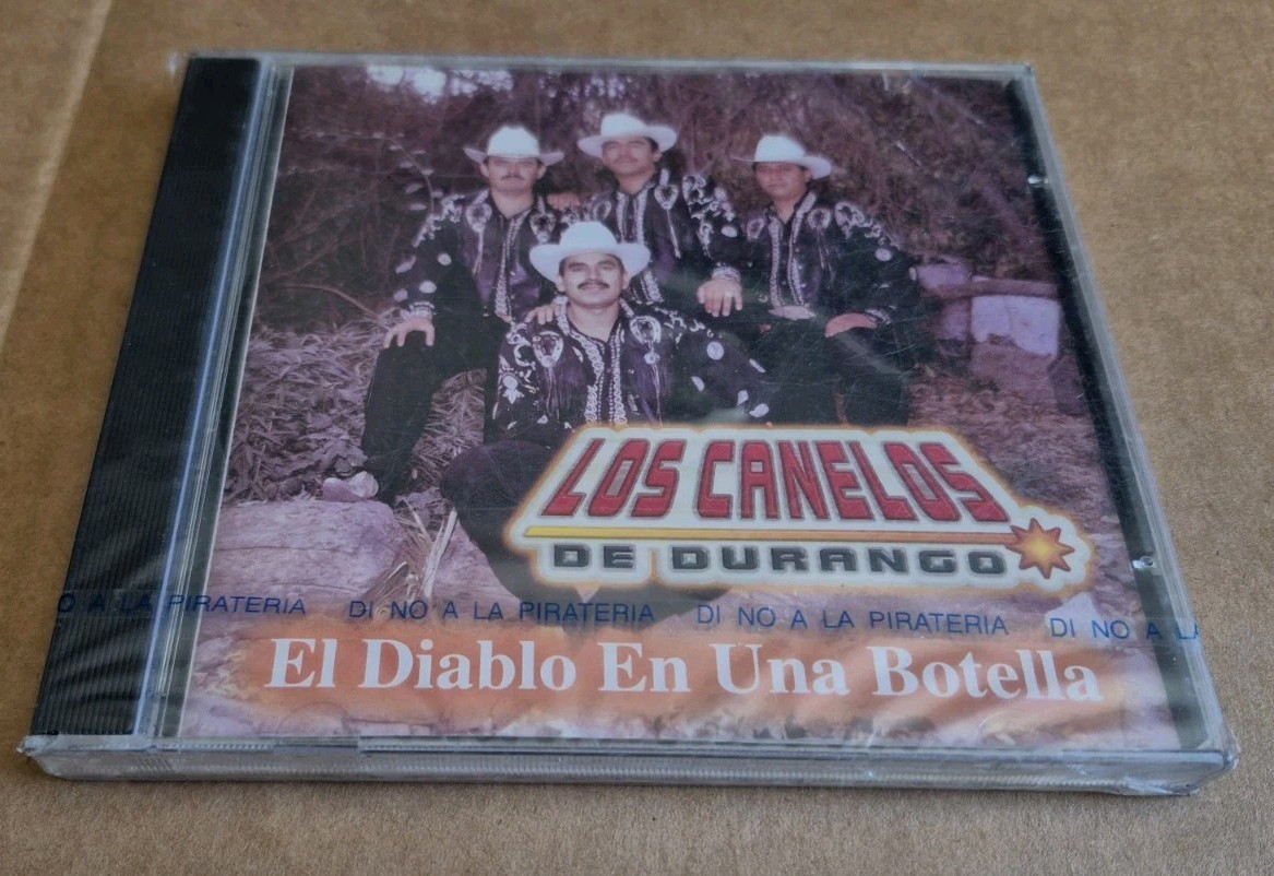 Los Canelos de Durango El Diablo En Una Botella NEW CD JEWEL CASE W/ SMALL CRACK