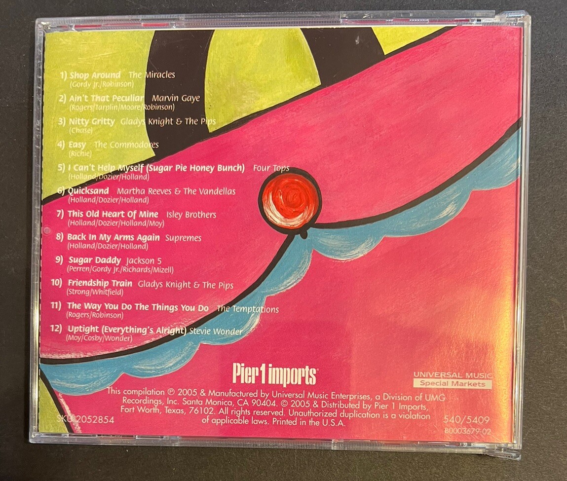 Pier 1 -Imports Shop Around CD-’60’s & ’70’s Motown Classics Compilation-Various