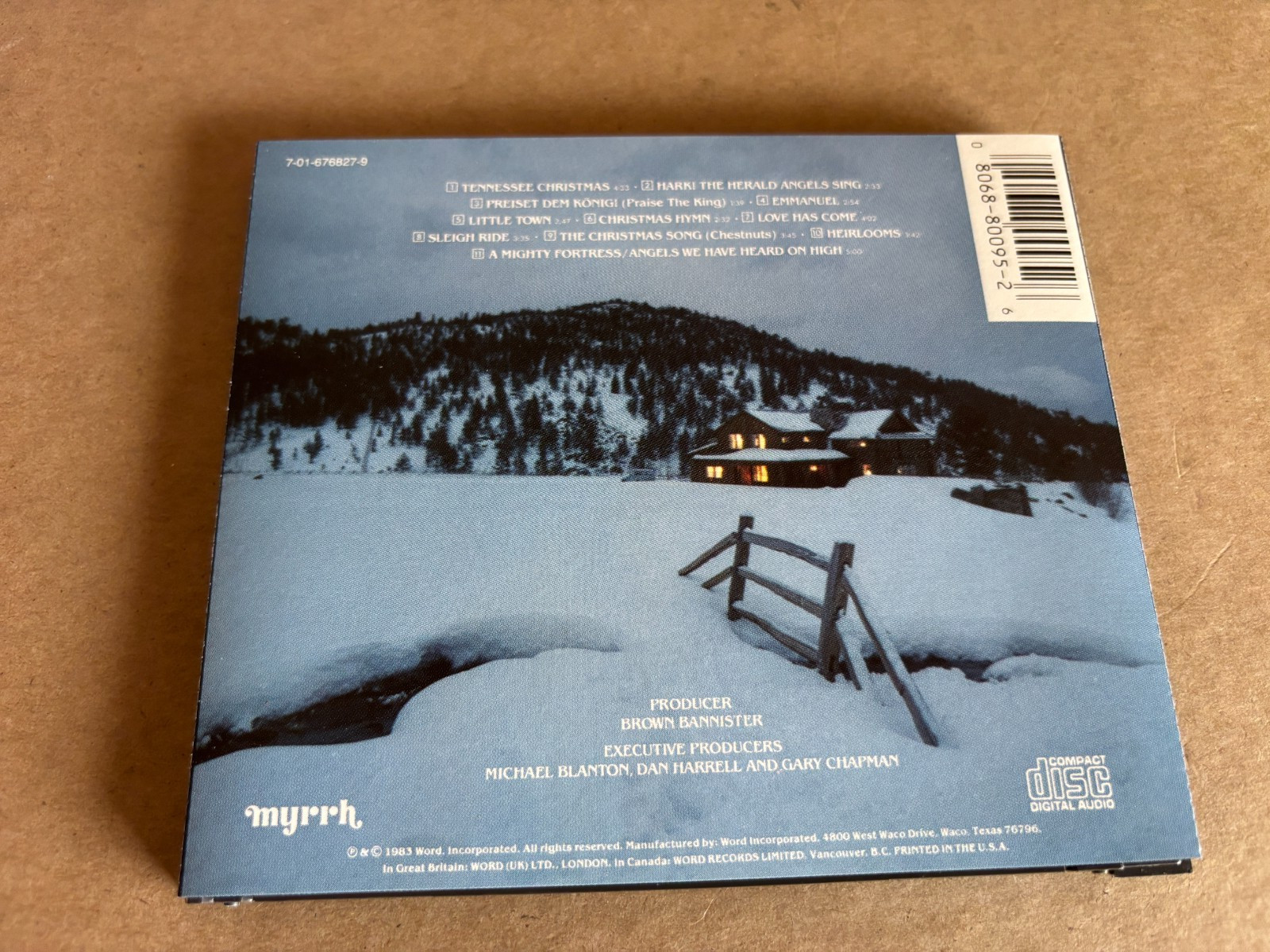 Amy Grant A Christmas Album 1983 Myrrh A & M Records CD Brown Bannister producer