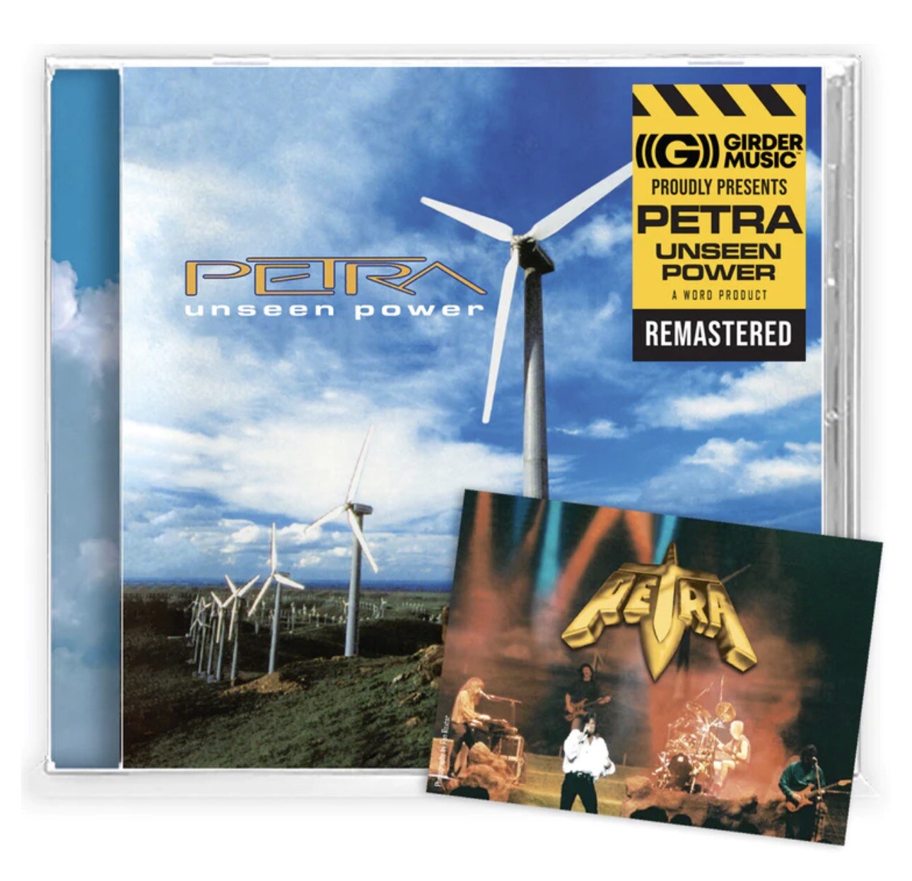 Petra – Unseen Power (2023 Girder/Curb) Remastered CD Jewel Case, Collector Card