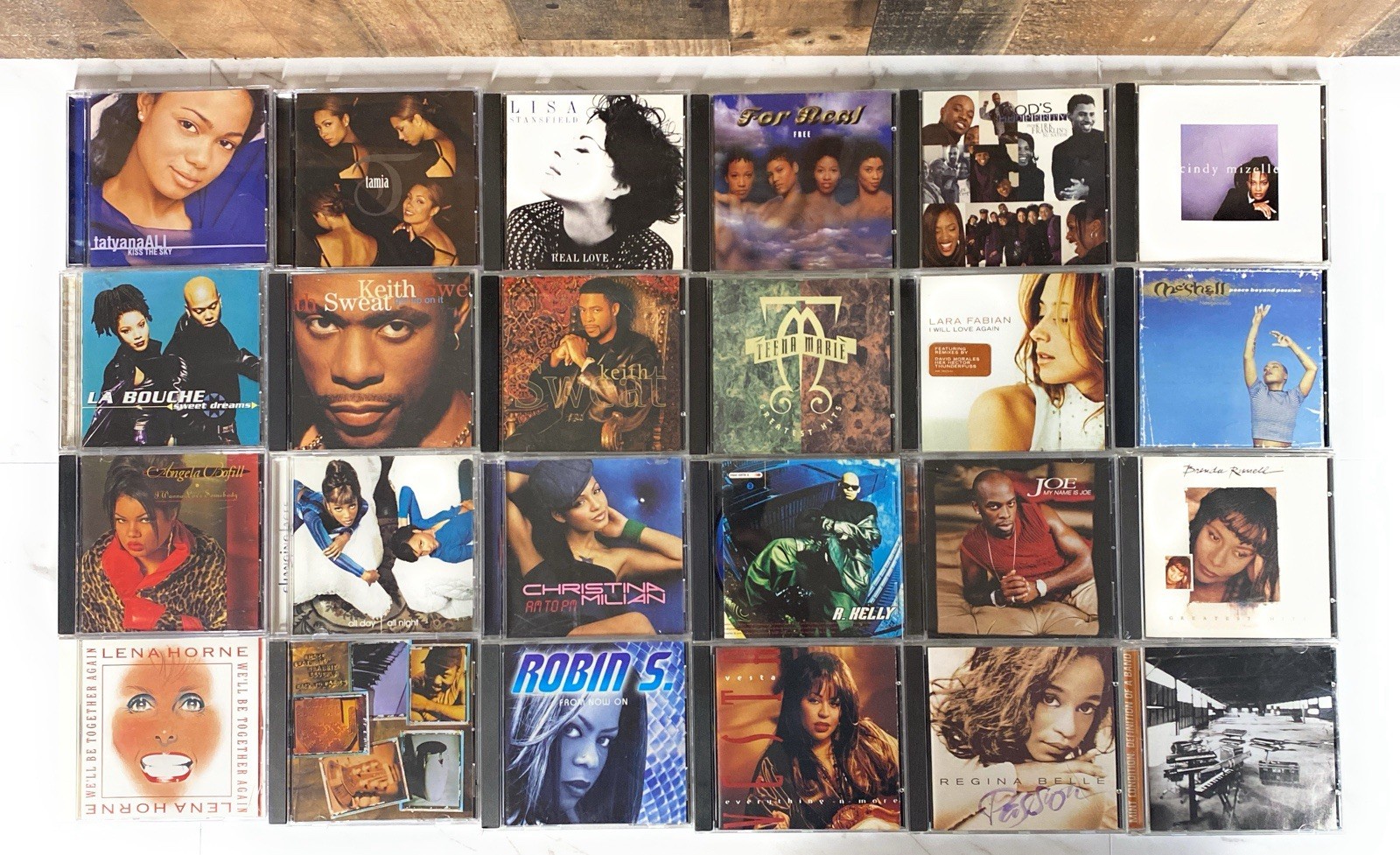 Soul R&B Funk CD Lot of 24 – R. Kelly, Tamia, Keith Sweat ….. all pictured
