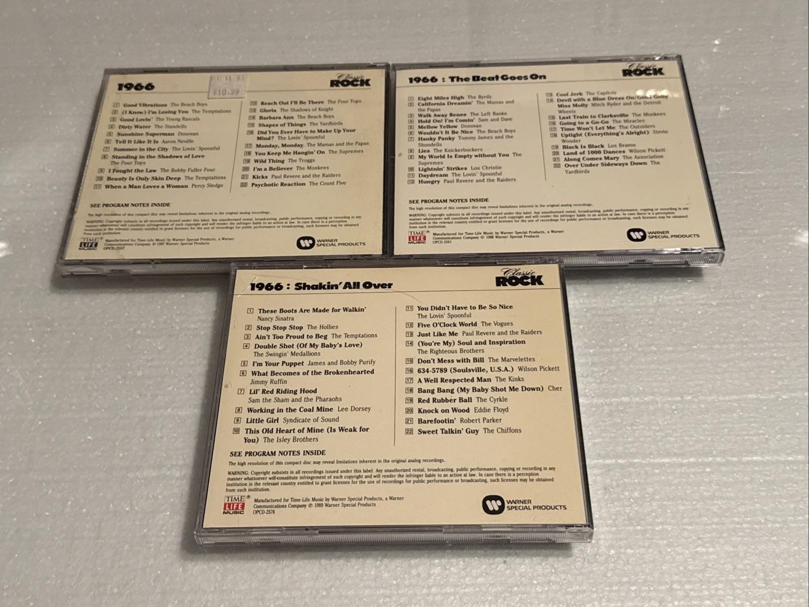 [TL3] 15 Time Life “CLASSIC ROCK” CD Lot 1960s 60s BEAT GOES ON SHAKIN’ ALL OVER