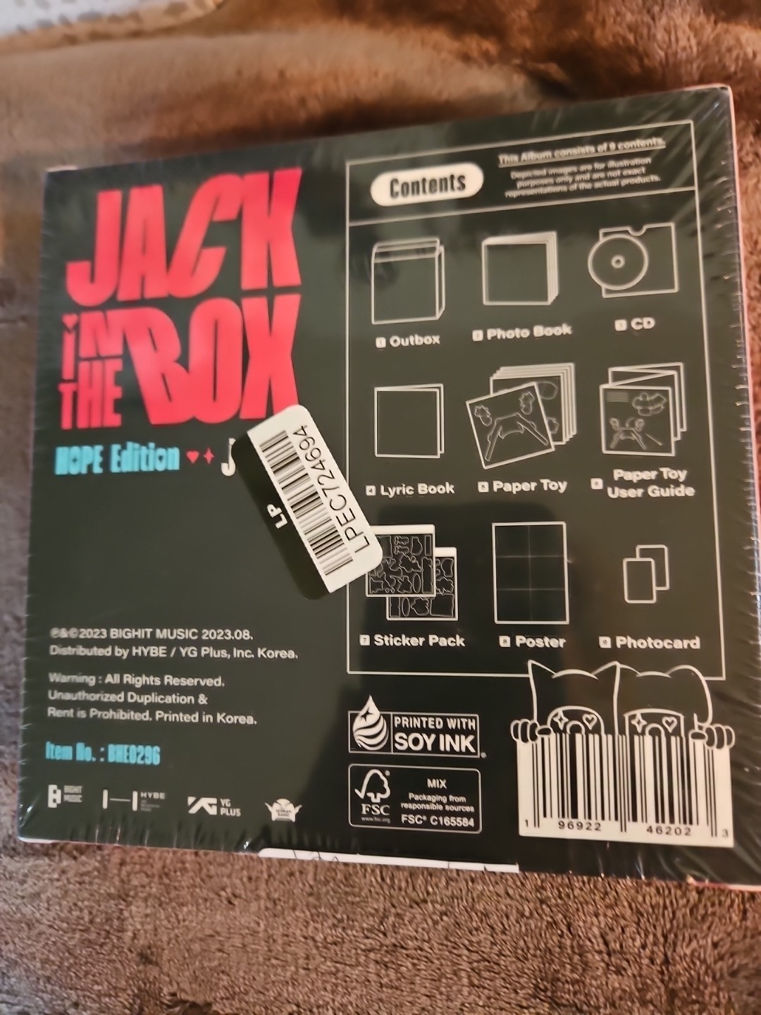 j-hope (BTS) – Jack In The Box Target Exclusive Kpop CD Album HOPE Edition