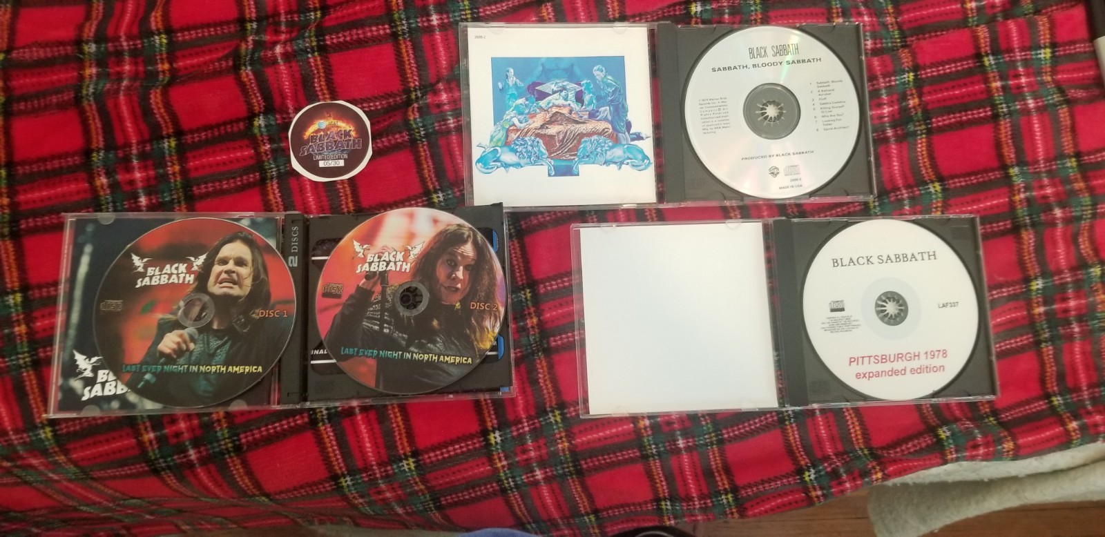Black Sabbath- Sabbath Bloody Sabbath CD/with Rare Live CD-r Lot Used Very Good