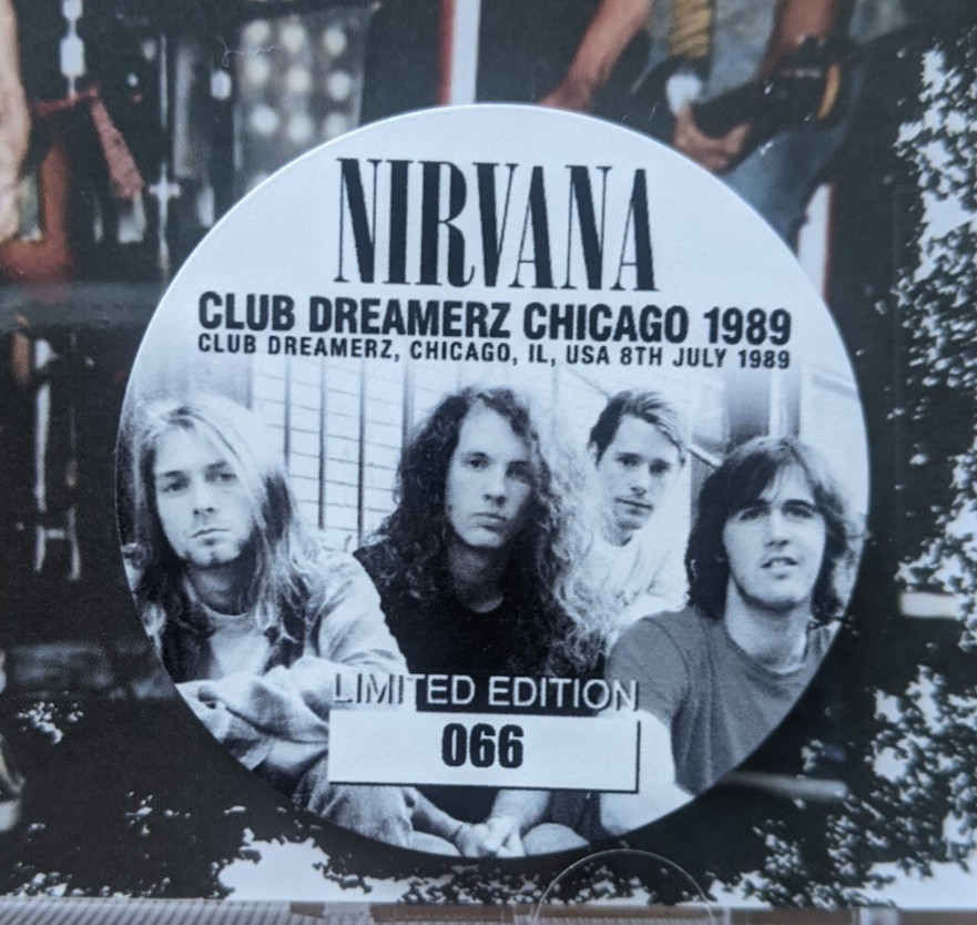 Nirvana Club Dreamerz Chicago 1989 MINT CD Rare New Stickered Live Zodiac