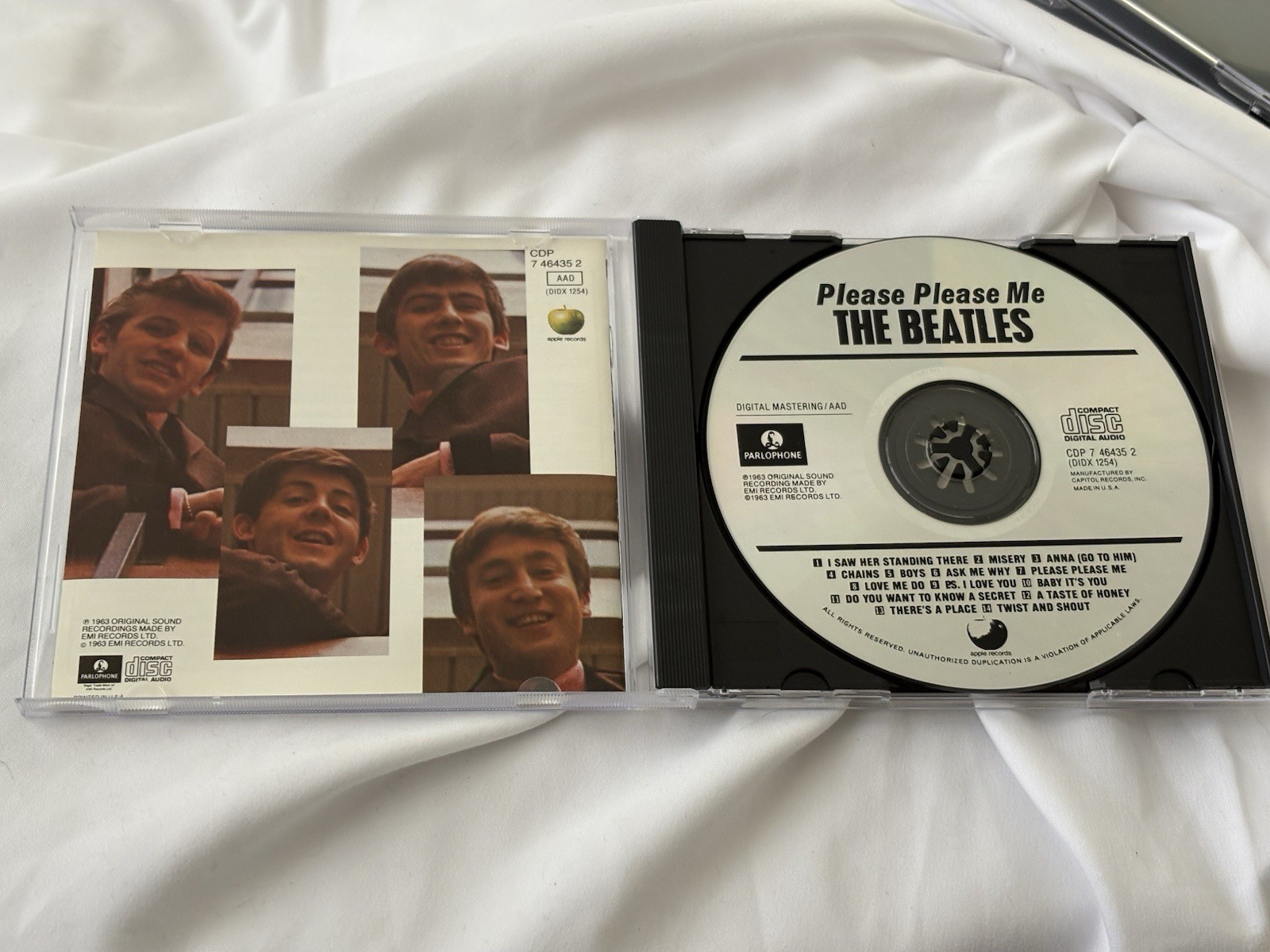 The Beatles Please Please Me CD EARLY PRESS! Parlophone CDP 7 464352 John Lennon