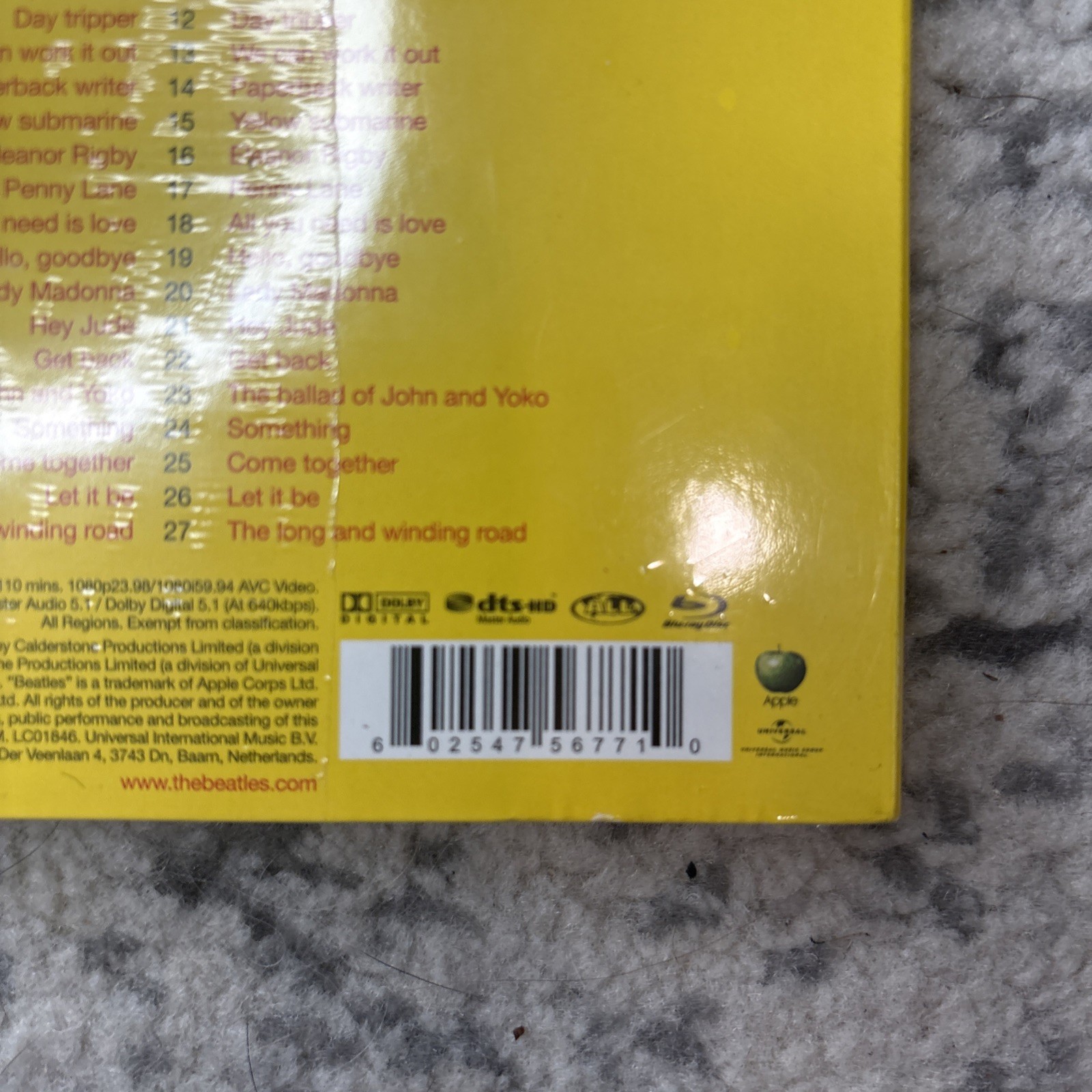 THE BEATLES NUMBER 1 CD +DVD SET NEW AND SEALED
