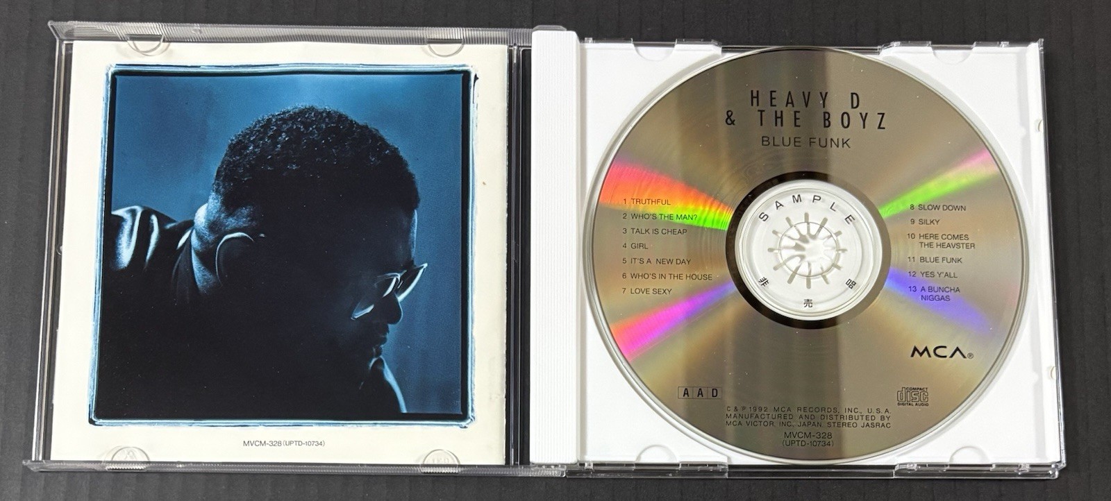 Heavy D. & The Boyz Blue Funk 1993 Japan Promo CD OBI Pete Rock DJ Premier B.I.G
