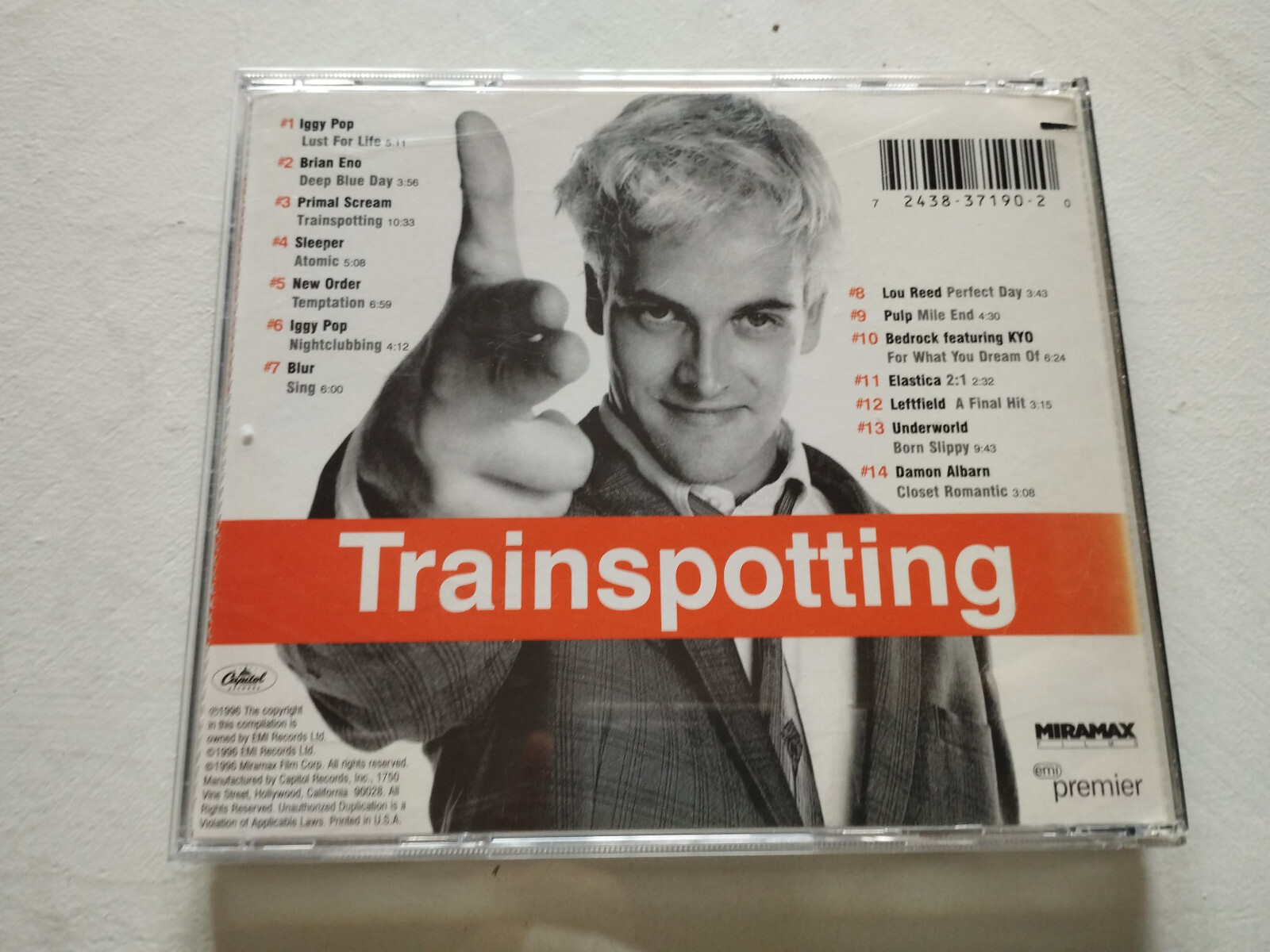 Trainspotting Soundtrack Blur New Order Iggy Pop Lou Reed Pulp – CD – AM