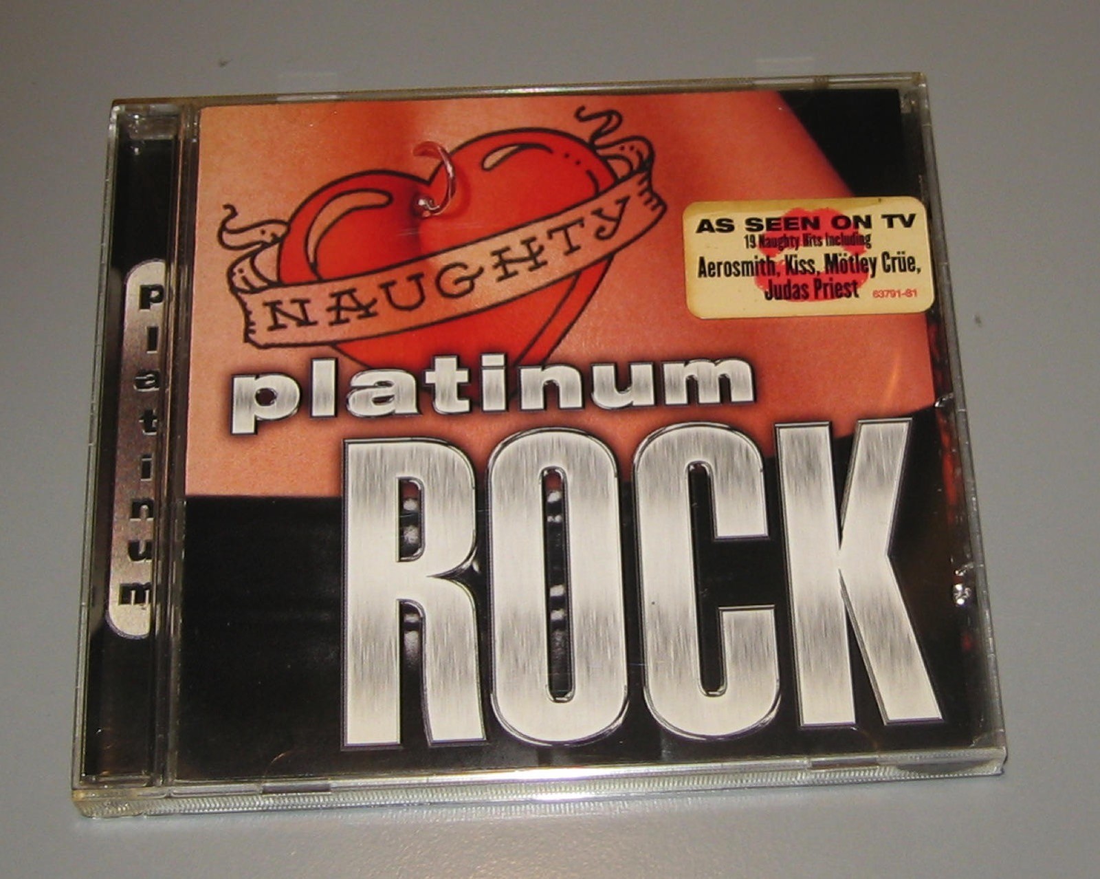 Naughty Platinum Rock CD Judas Priest Zebra Ratt Quiet Riot Kiss Motley Crue