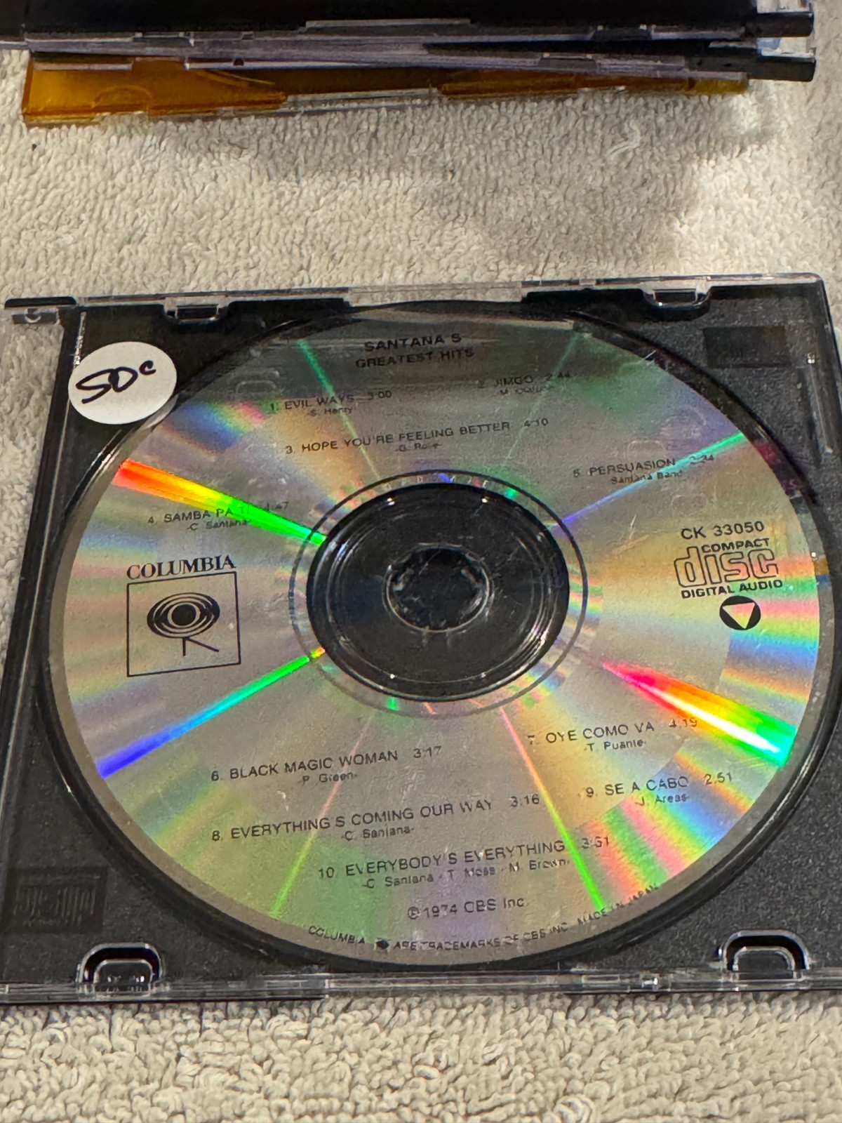 Santana’s Greatest Hits CD – CD ONLY IN GOOD CONDITION!!!