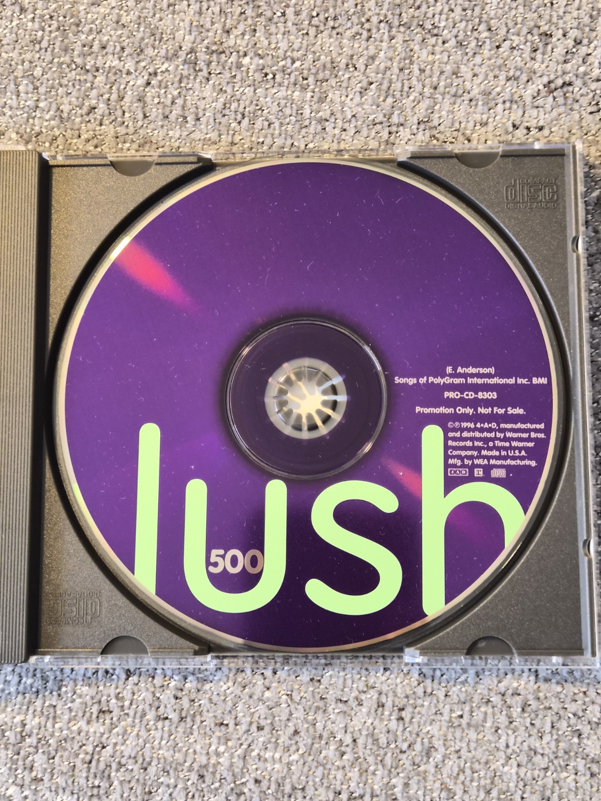 (270) ULTRA RARE LUSH 500 Shake baby Shake Radio USA PROMO DJ CD single 1996