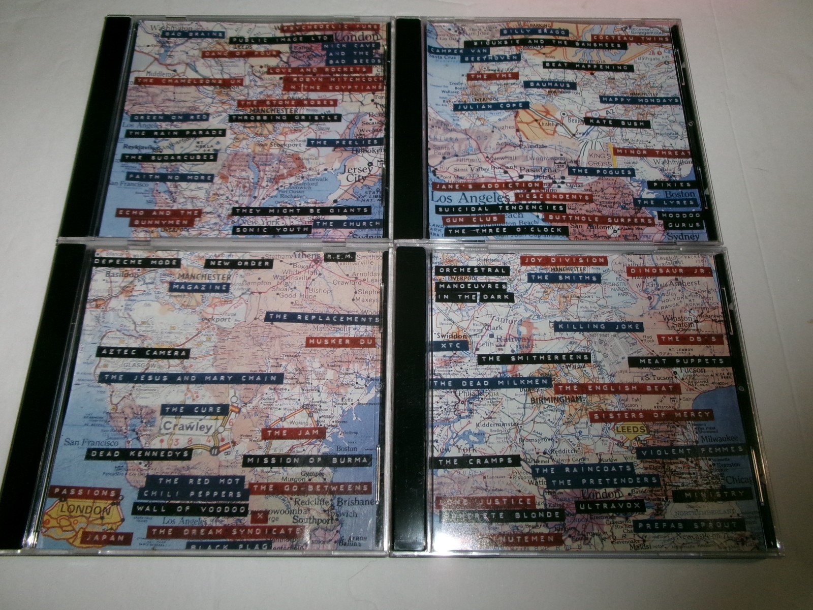 Left Of The Dial 80’s Underground 4 CD Box Set with Book Jam Cure Pixies Cocteau
