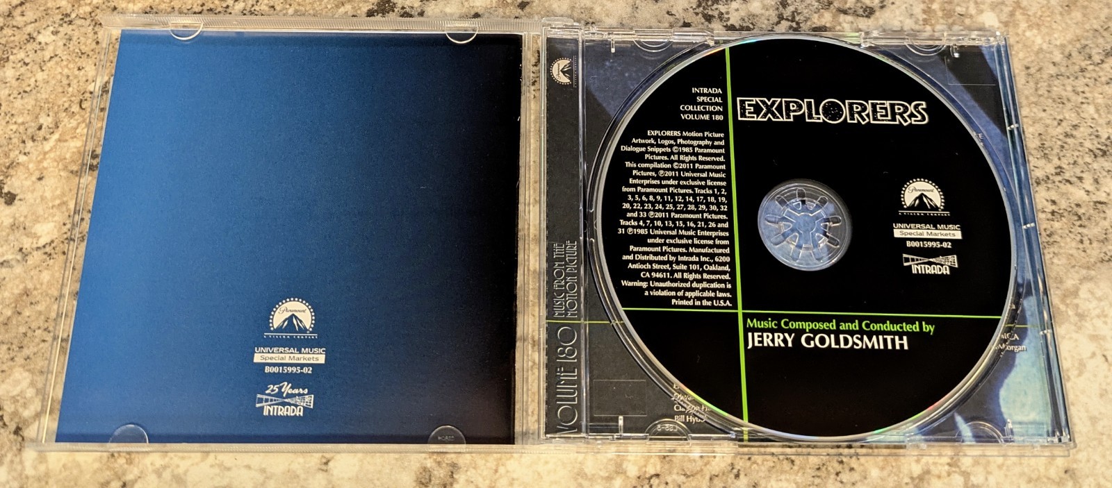 EXPLORERS (1985) RARE Intrada CD Expanded Soundtrack JERRY GOLDSMITH Score 2011