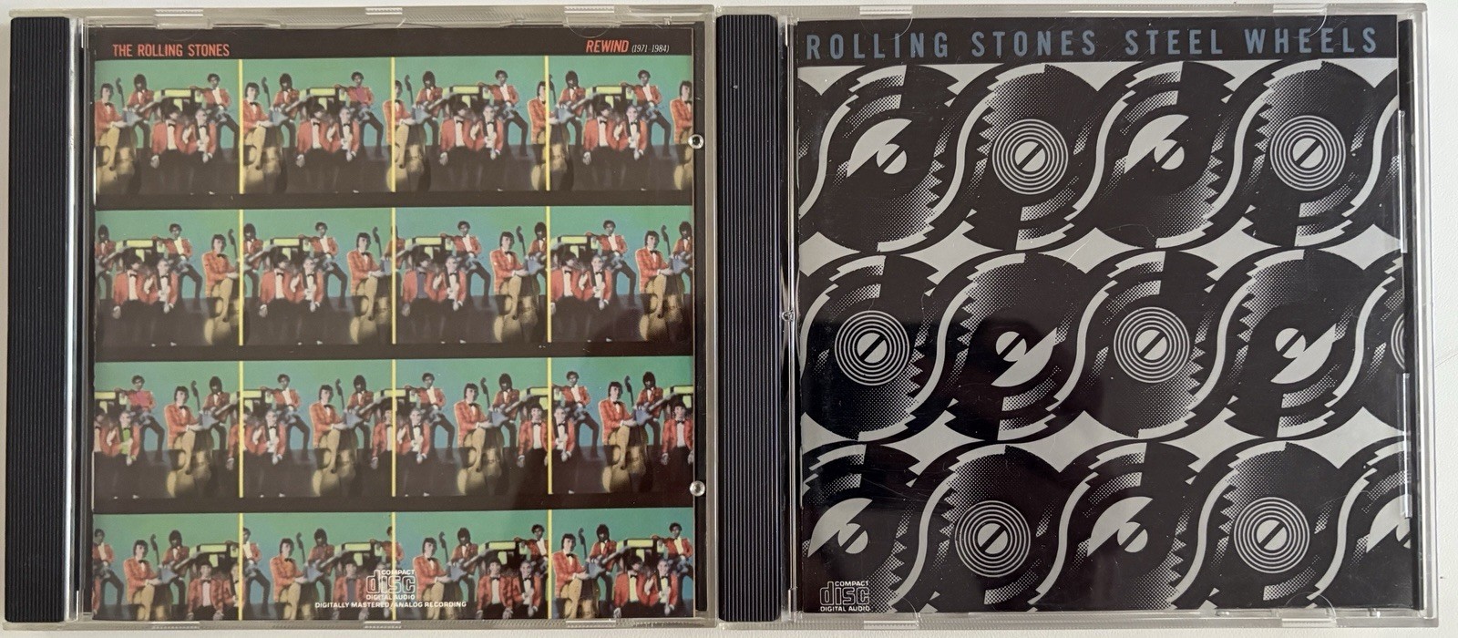 Rolling Stones Rewind and Steel Wheels CDs Lot of 2 Classic Rock