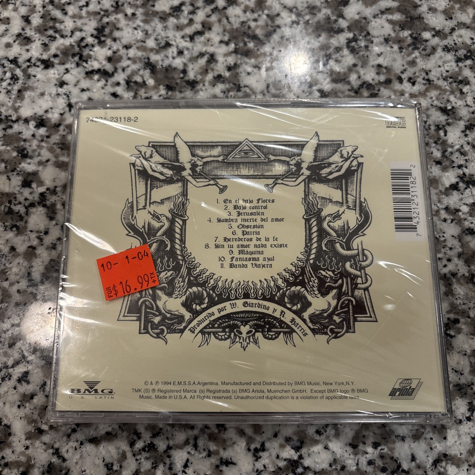 Rata Blanca CD Entre el Cielo y el Infierno 1994 Metal Argentina Mega Rare Mint