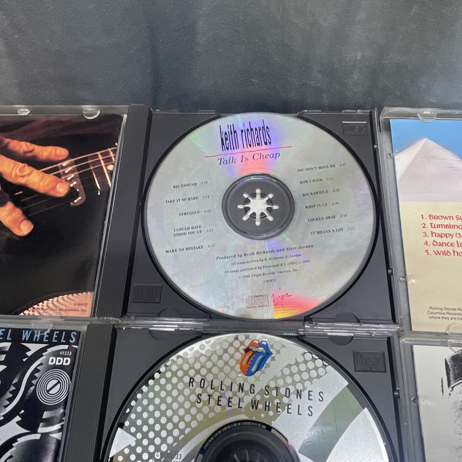The Rolling Stones 6 CD Lot Bundle Live Steel Wheels Sticky Fingers Solo Rock