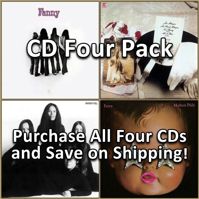 Rock Band Fanny Four Pack of CDs (Reprise/Real Gone Music)