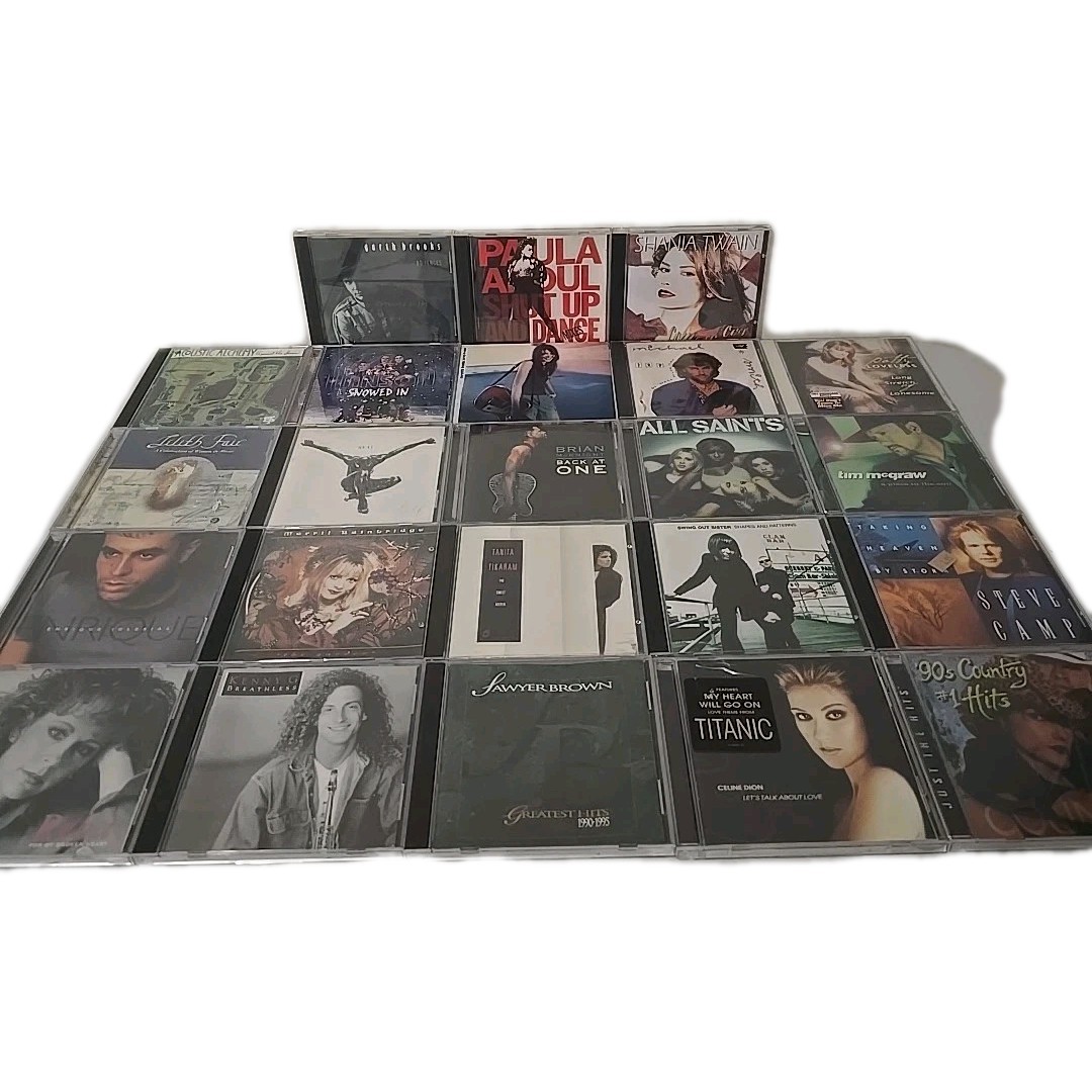 1990s Music CD Lot Of 23- Garth Abdul Shania Hanson McGraw McKnight Seal Fair