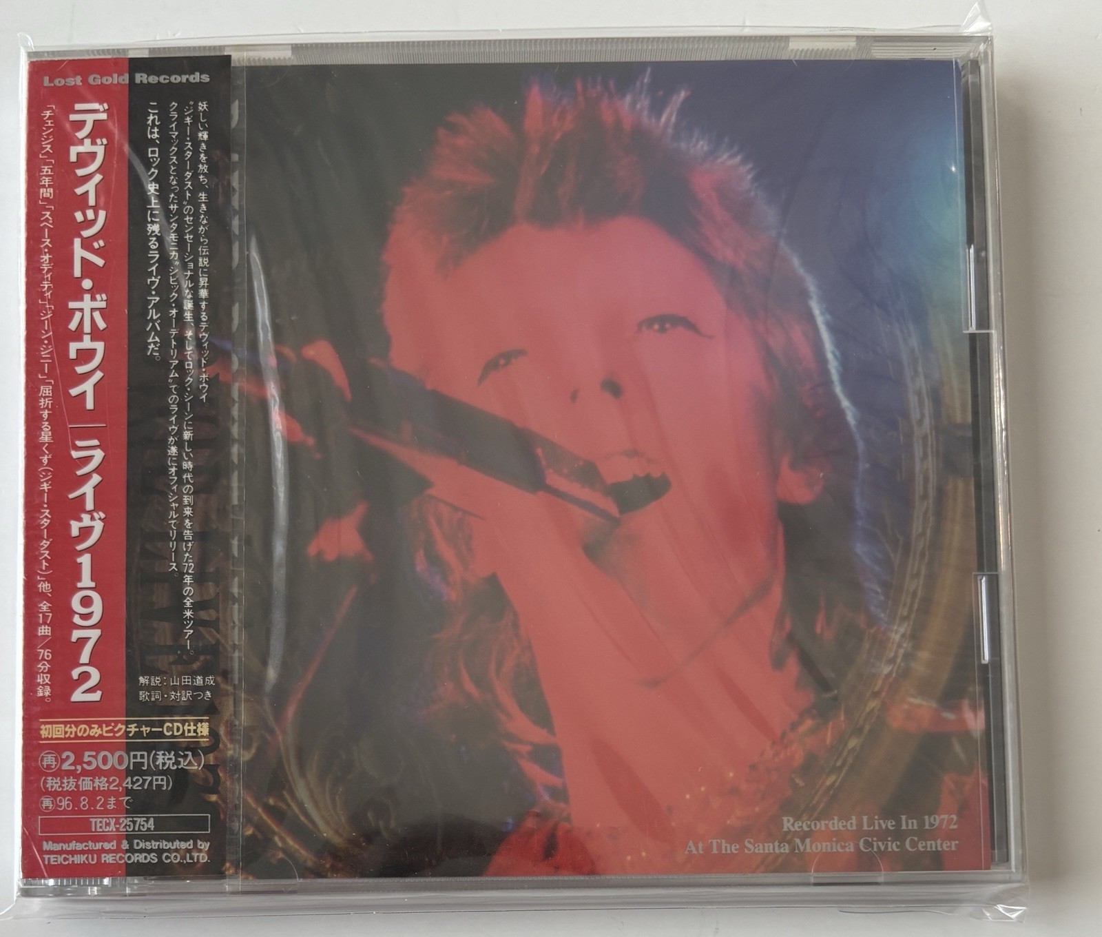 * NEW * DAVID BOWIE LIVE 1972 SANTA MONICA CIVIC CENTER, CA * Japan * CD * obi *