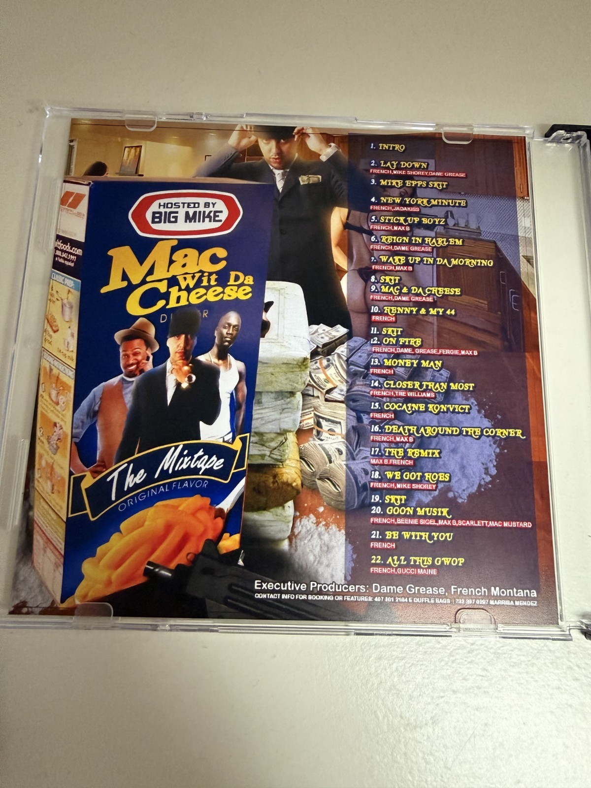 BIG MIKE FRENCH MONTANA MAC WIT DA CHEESE THE MIXTAPE PROMO MIX CD 2009