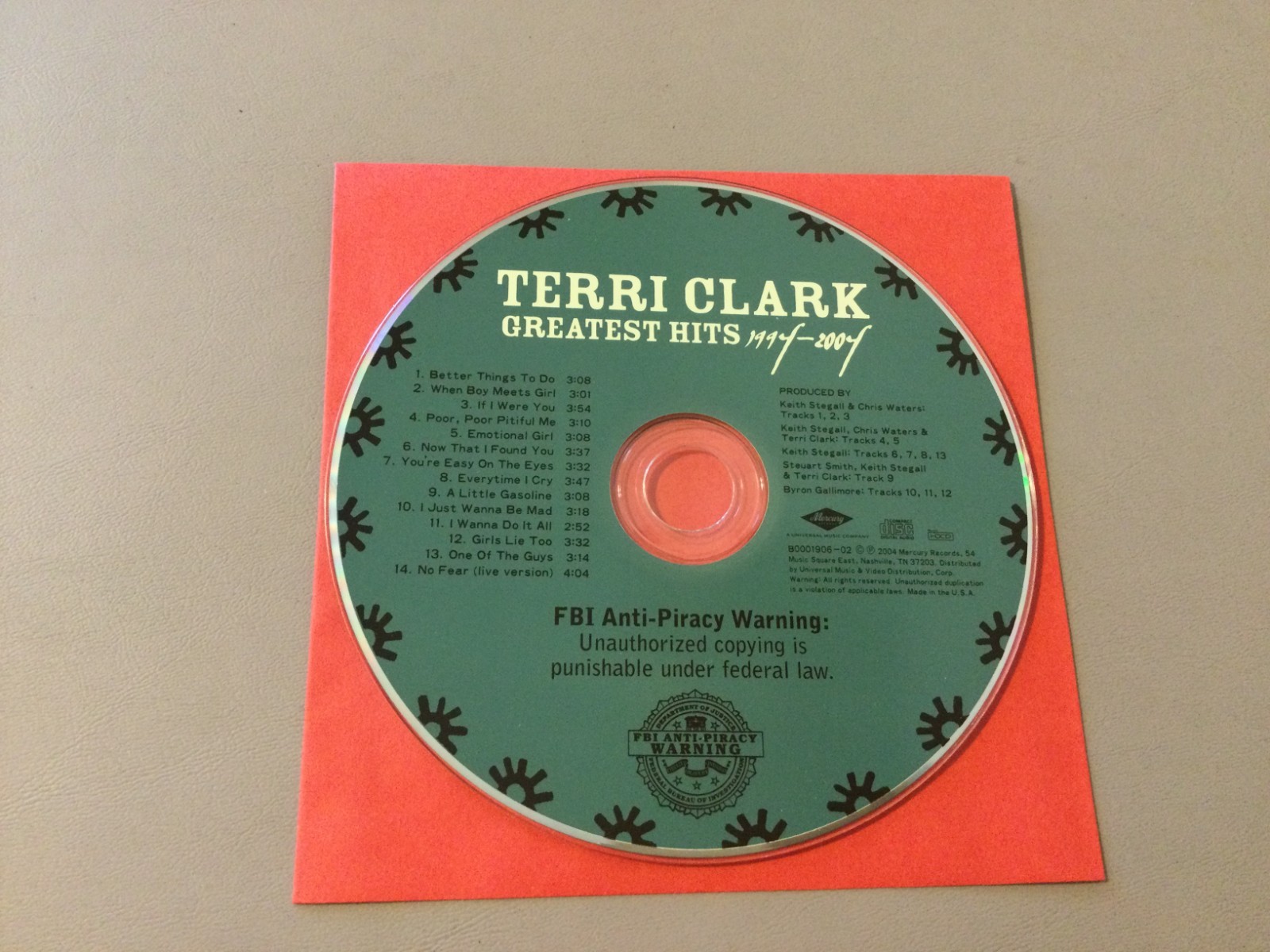 Terri Clark Greatest Hits(1994-2004) CD Disk Only/No Tracking/Free Shipping